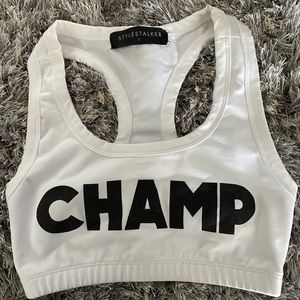 New Stylestalker Champ sports bra Small, Revolve
